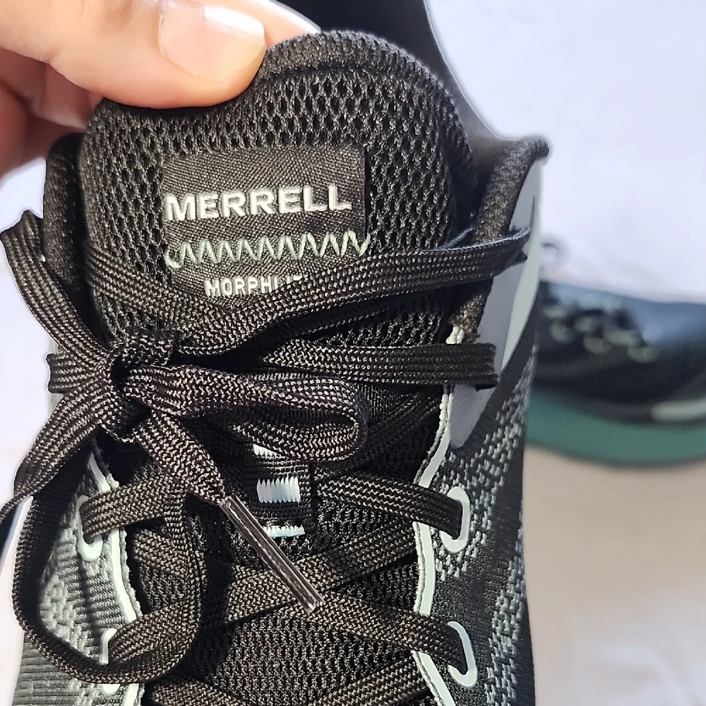 Merrell Black and Teal Running Shoes - Picture 6 of 8